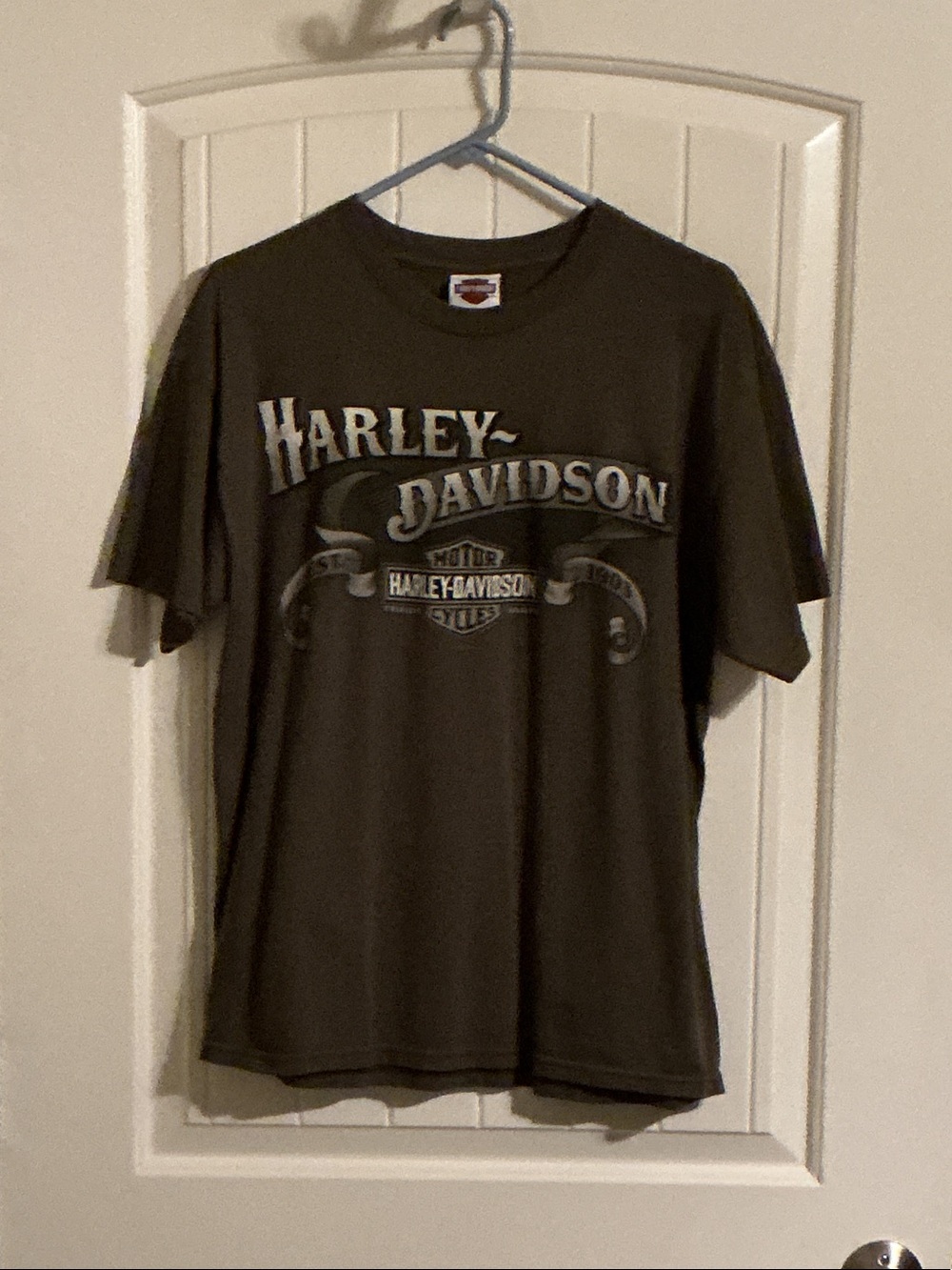 Harley-Davidson Olive Green Short Sleeve Logo Tee